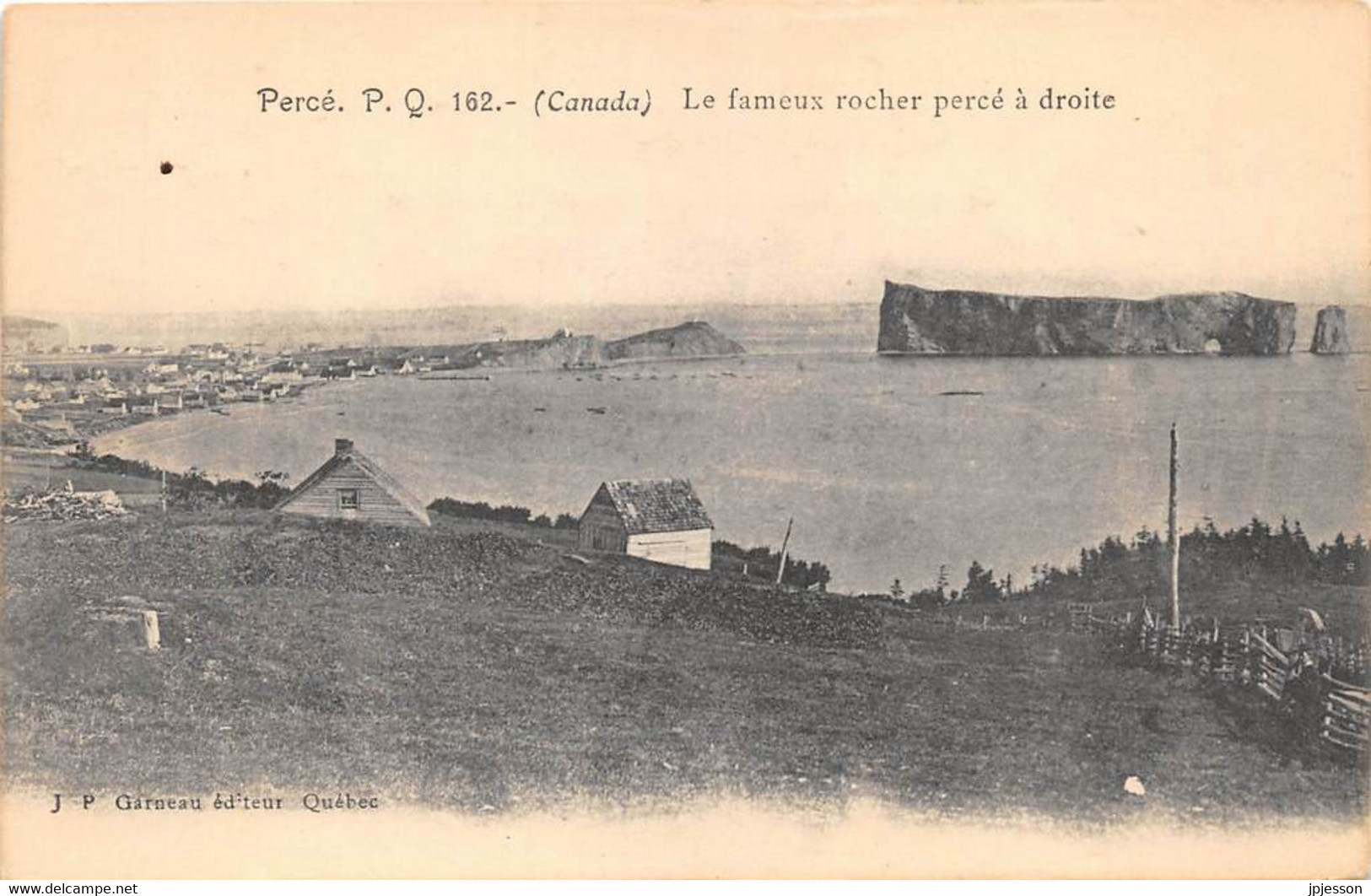 QUEBEC - PERCE - LE FAMEUX ROCHER PERCE A DROITE - Percé