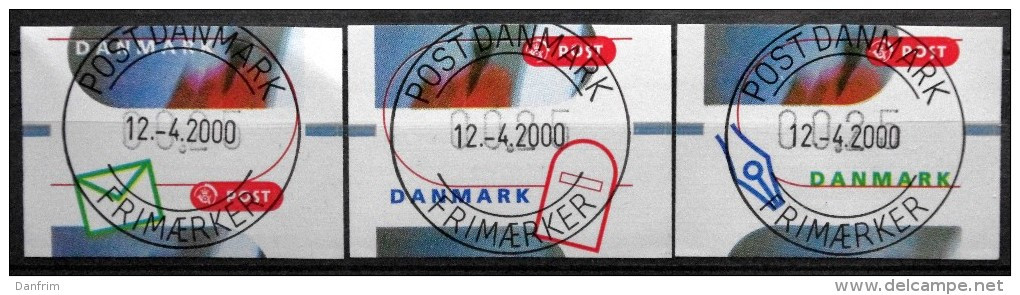 Denmark  2000  ATM   MiNr.11-13  (O)   ( Lot  Ks 1083) - Maschinenstempel (EMA)