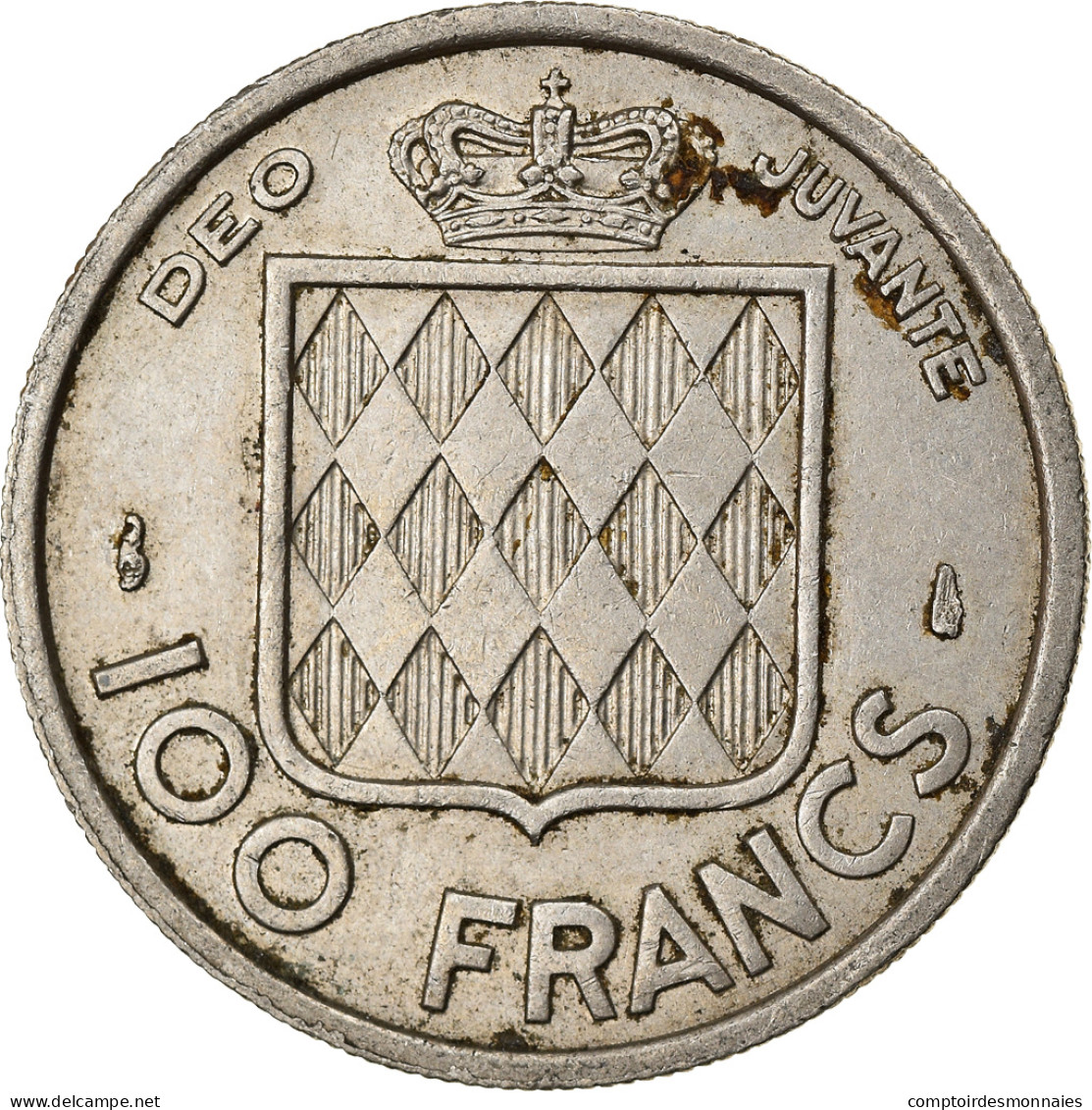 Monnaie, Monaco, Rainier III, 100 Francs, Cent, 1956, TTB, Copper-nickel - 1949-1956 Francos Antiguos