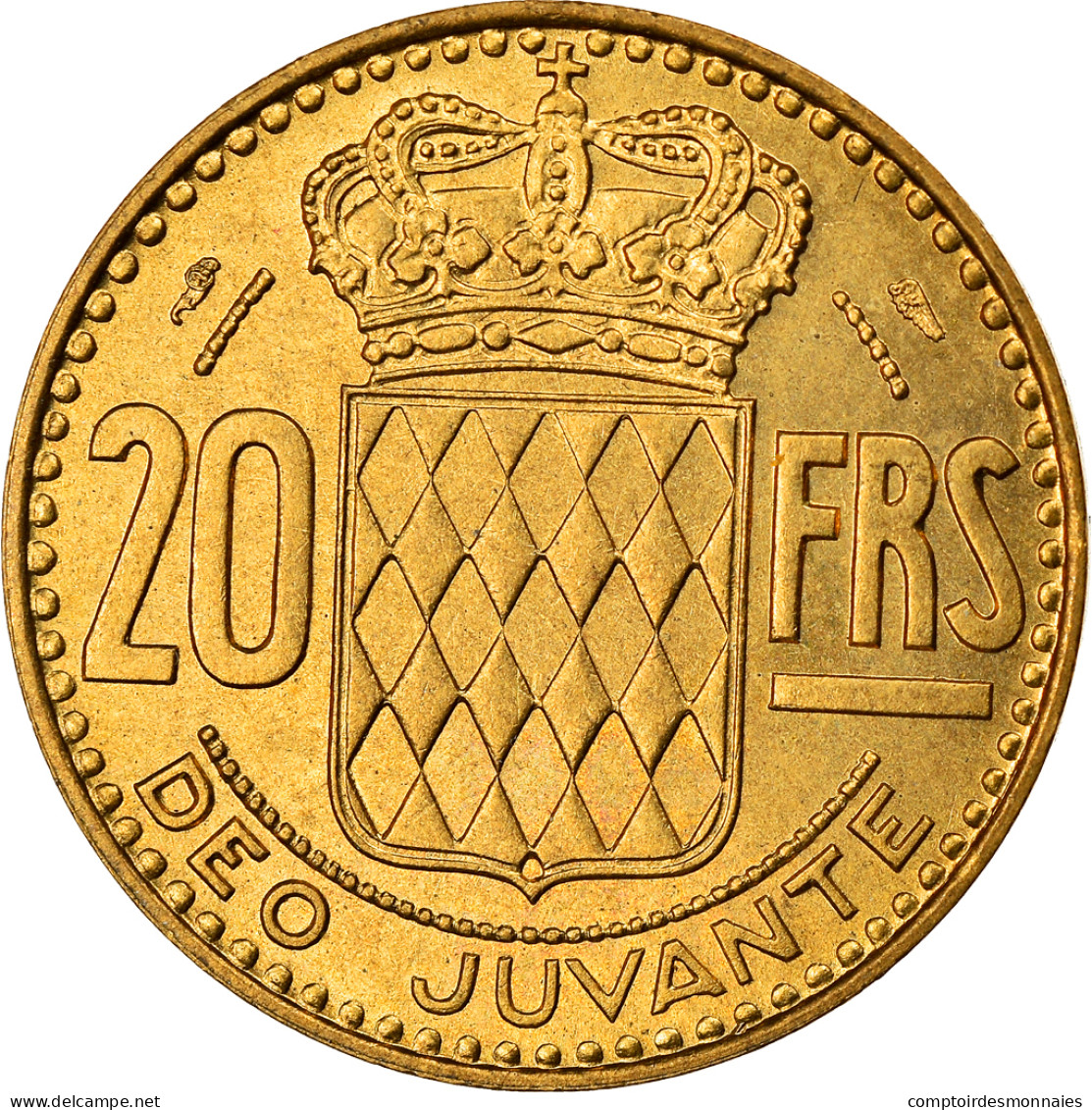 Monnaie, Monaco, Rainier III, 20 Francs, Vingt, 1951, SUP, Aluminum-Bronze - 1949-1956 Francos Antiguos