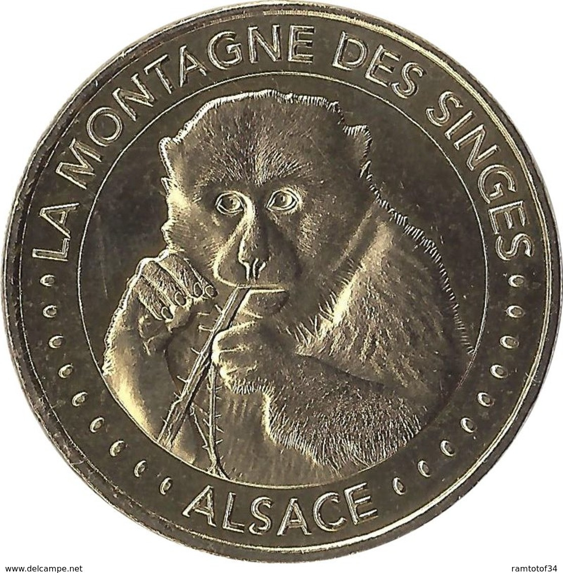 2018 MDP163 - KINTZHEIM - La Montagne Des Singes 12 (singe Mangeant Une Branche) / MONNAIE DE PARIS - 2018