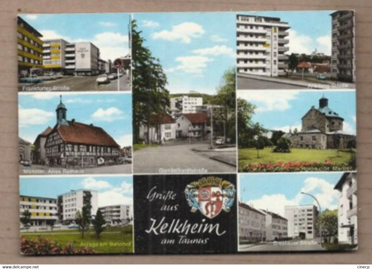 CPSM ALLEMAGNE - KELKHEIM An Taunus - TB CP Multivue Dont Immeubles Centre Ville , Quatier , Rathaus , Etc.. - Kelkheim