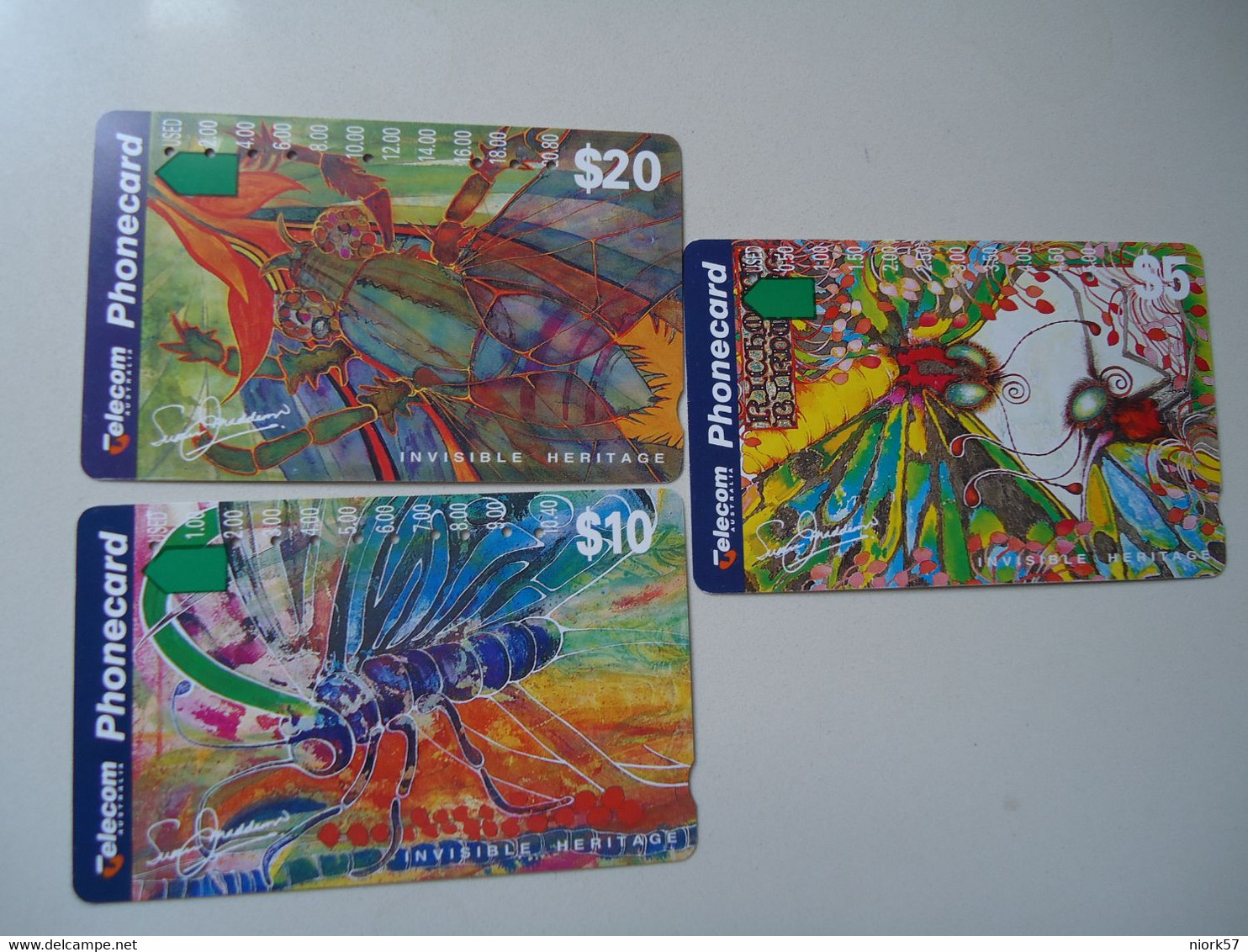 AUSTRALIA USED   CARDS 3  ANIMALS  INSECTS - Altri & Non Classificati