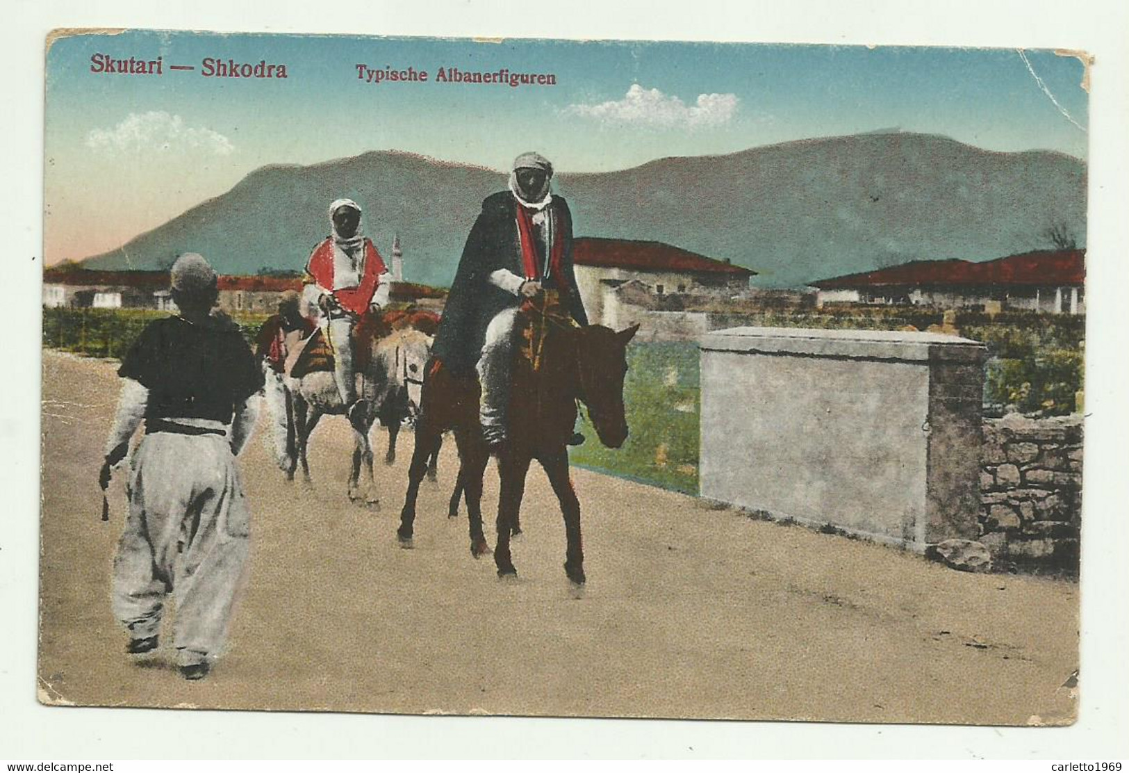 SKUTARI - SHKODRA - TYPISCHE ALBANERFIGUREN 1939   VIAGGIATA FP - Albania