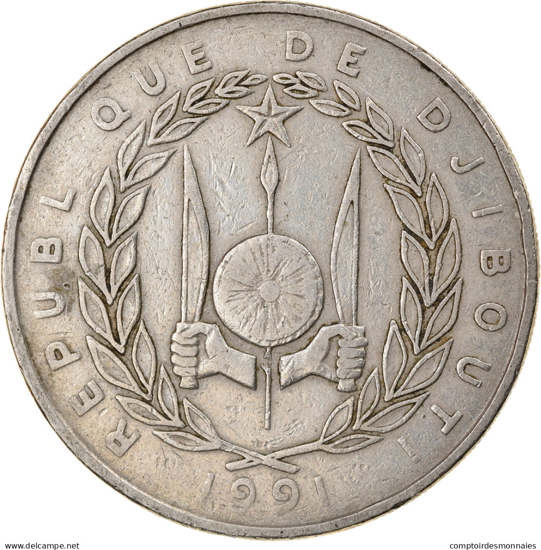 Monnaie, Djibouti, 100 Francs, 1991, Paris, TB+, Copper-nickel, KM:26 - Dschibuti