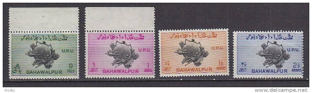 J3490 - BRITISH COLONIES BAHAWALPUR Yv N°26/29 ** UPU - Bahawalpur