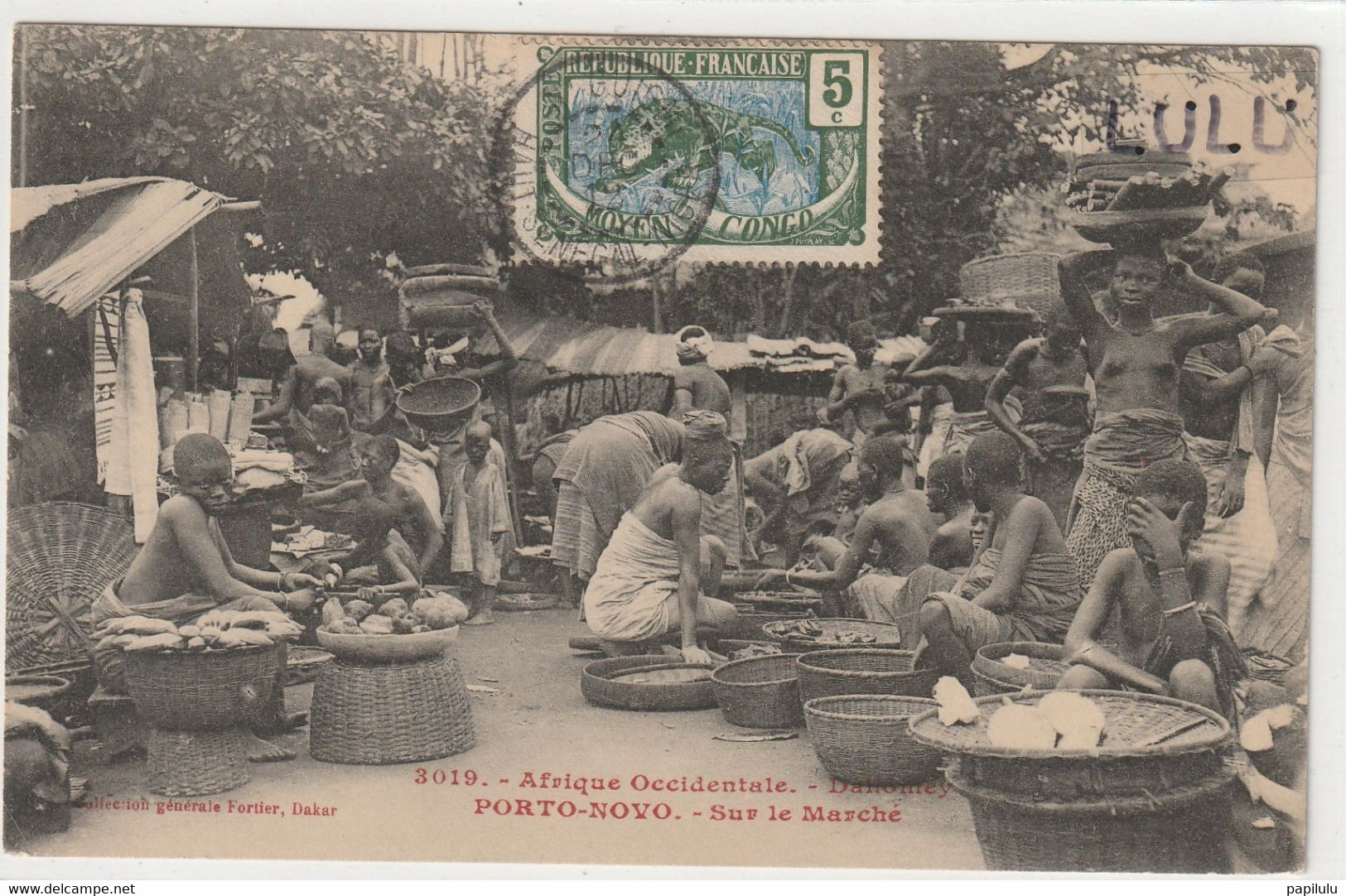 DAHOMEY : Porto-Novo Sur Le Marché ; édit. Fortier N° 3019 Dakar - Dahomey