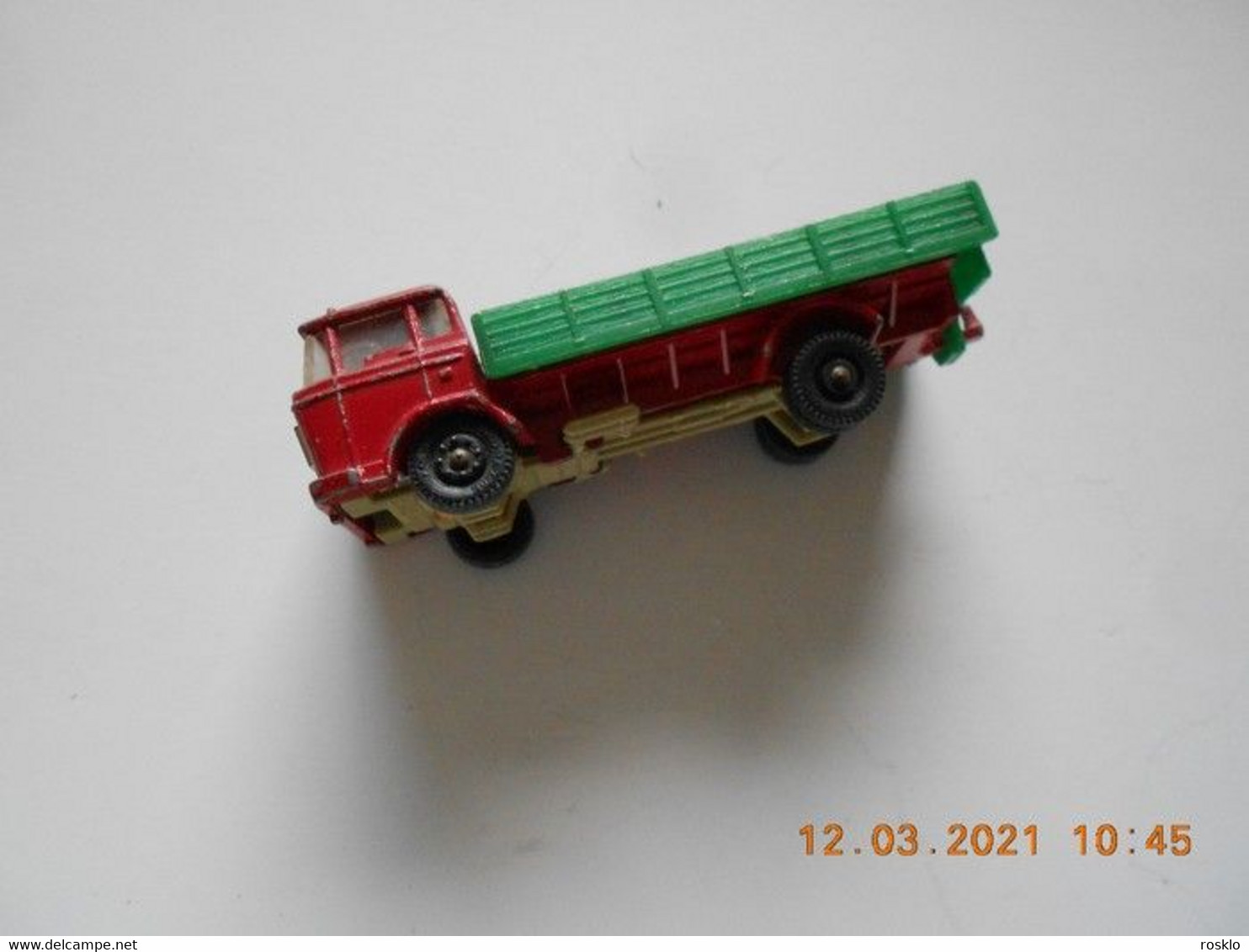 MAJORETTE 1970/80 / REF ? CAMION DAF2600 PLATEAU RIDELLE IDEM RAILS ROUTE - Scala 1:160