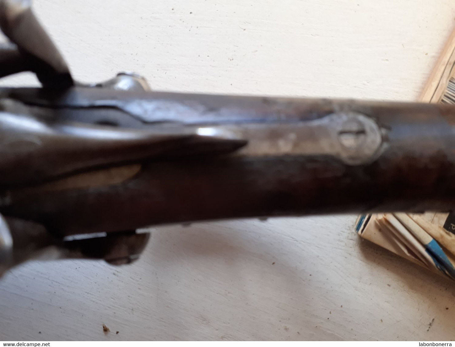 ANCIEN FUSIL A CHIEN 16/70 POINÇON COURONNE ELG