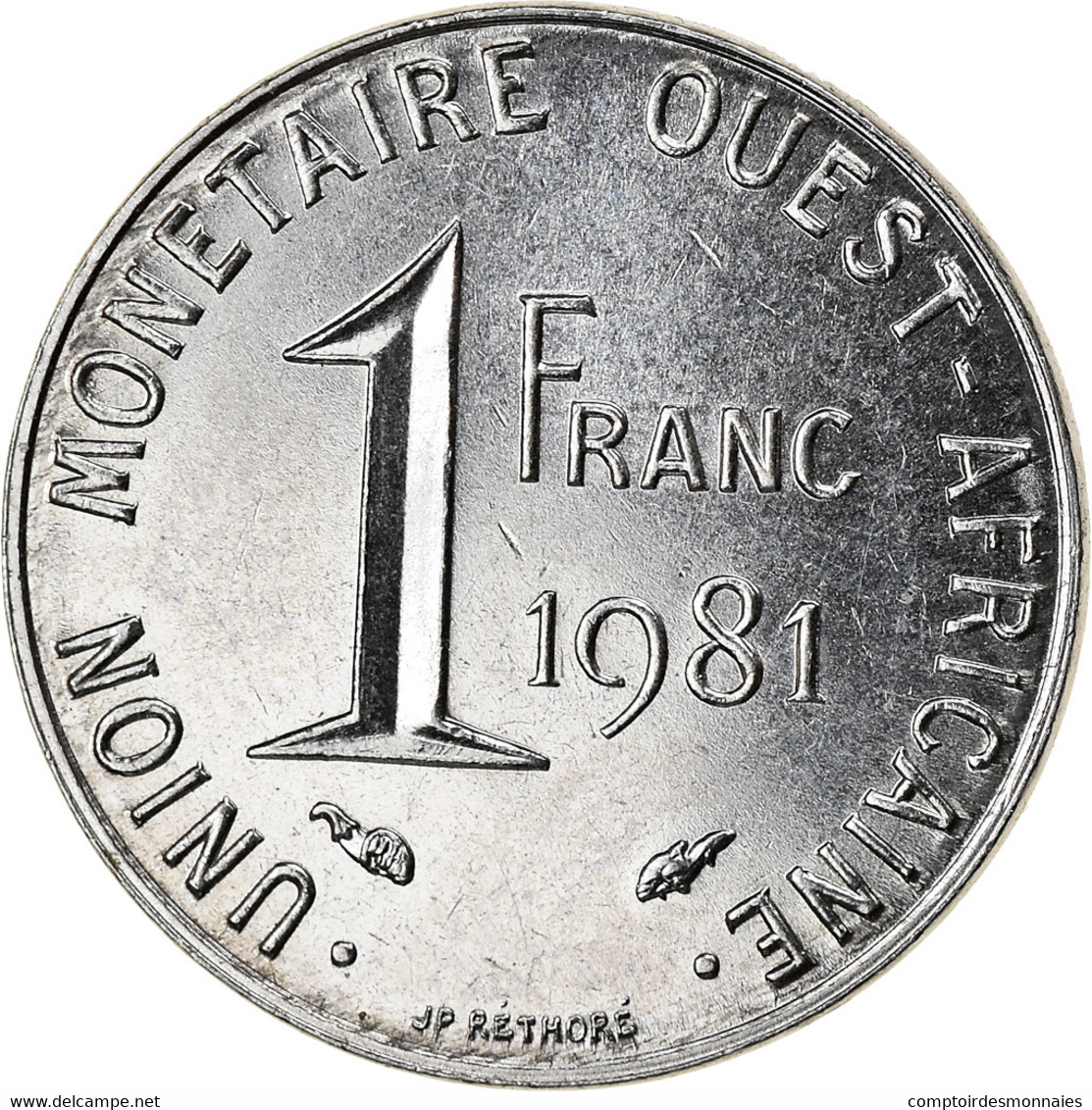 Monnaie, West African States, Franc, 1981, TTB, Steel, KM:8 - Costa D'Avorio