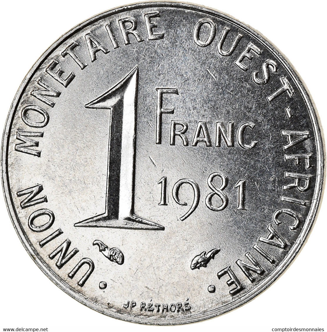 Monnaie, West African States, Franc, 1981, TTB, Steel, KM:8 - Ivoorkust