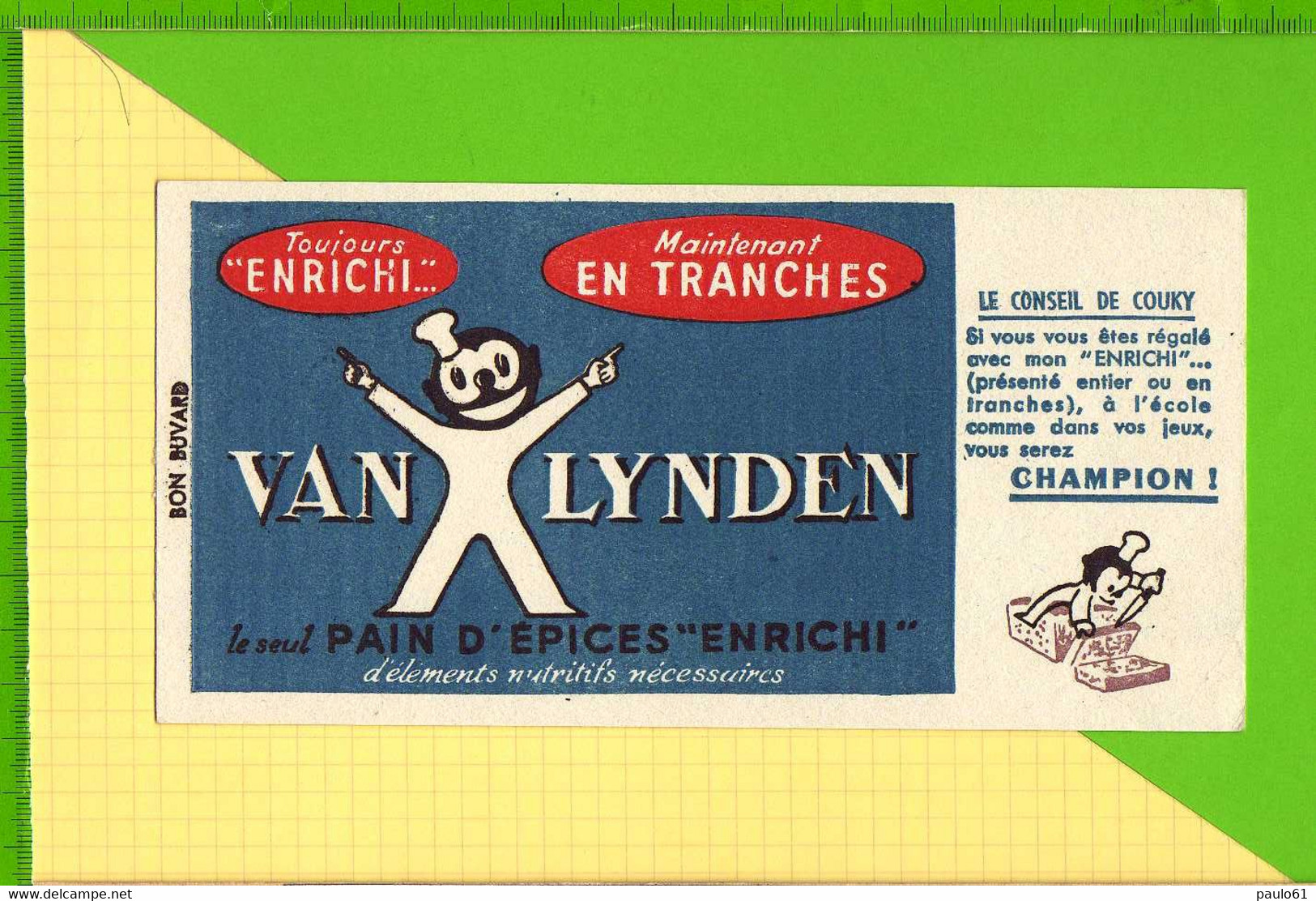 BUVARD & Blotting Paper : Pain D'Epice VAN LYNDEN - Gingerbread