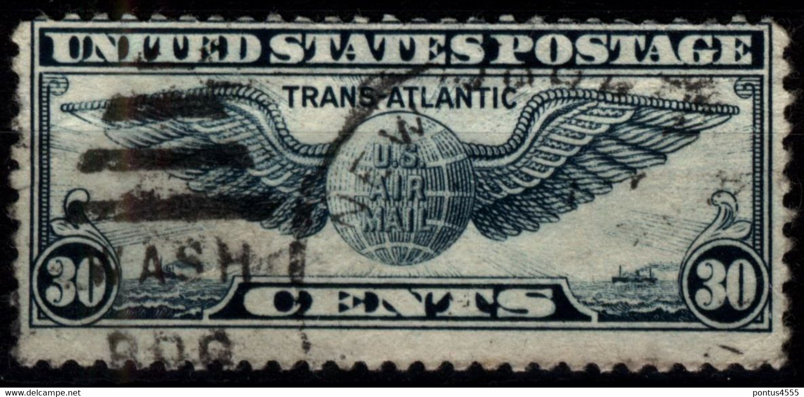 USA 1939 Mi 450 Winged Globe - 1a. 1918-1940 Used