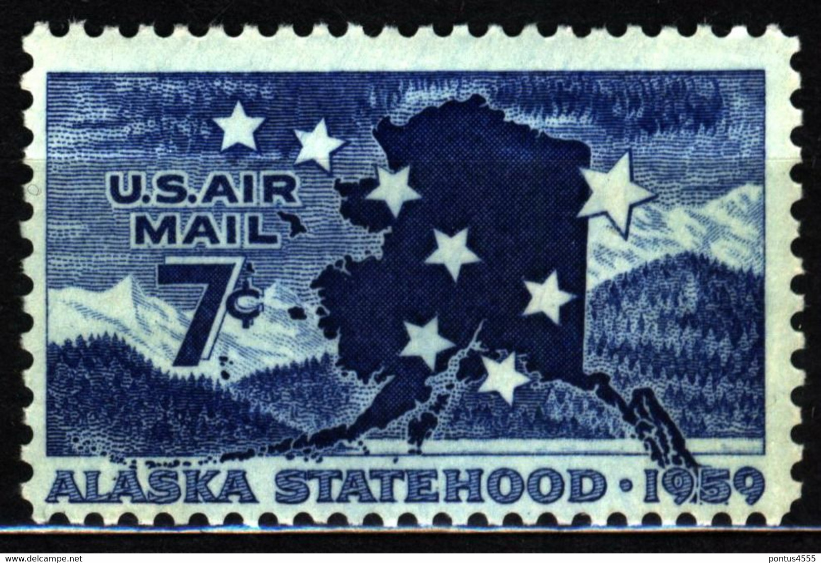 USA 1959 Mi 743 Statehood Alaska MNH - 2b. 1941-1960 Neufs