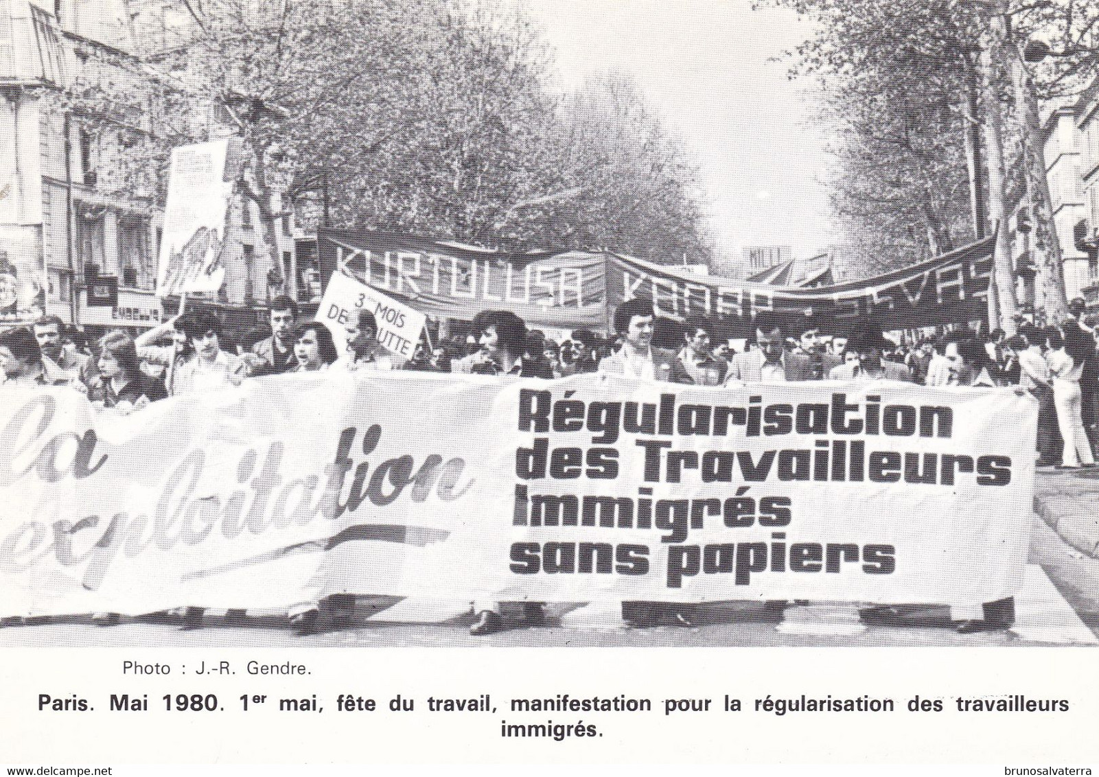 PARIS - Manifestation Pour La Régularisation Des Travailleurs Immigrés - 1° Mai 1980 - Manifestazioni