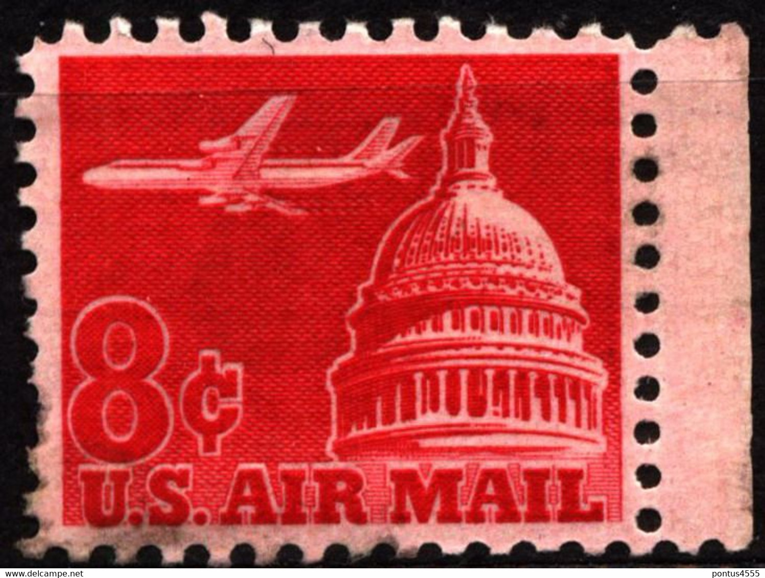 USA 1962 Mi 836 Jet Airliner Over Capitol MNH - 3b. 1961-... Nuevos