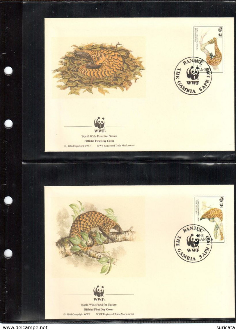 Gambia 1993 - WWF Das Langschwanz-Schuppentier - Komplettes Kapitel Postfrisch MK FDC - Altri & Non Classificati