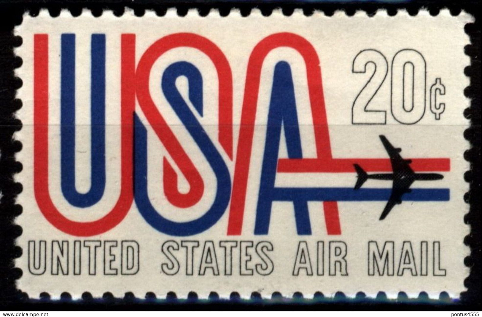 USA 1968 Mi 974 USA And Jet MNH - 3b. 1961-... Nuovi
