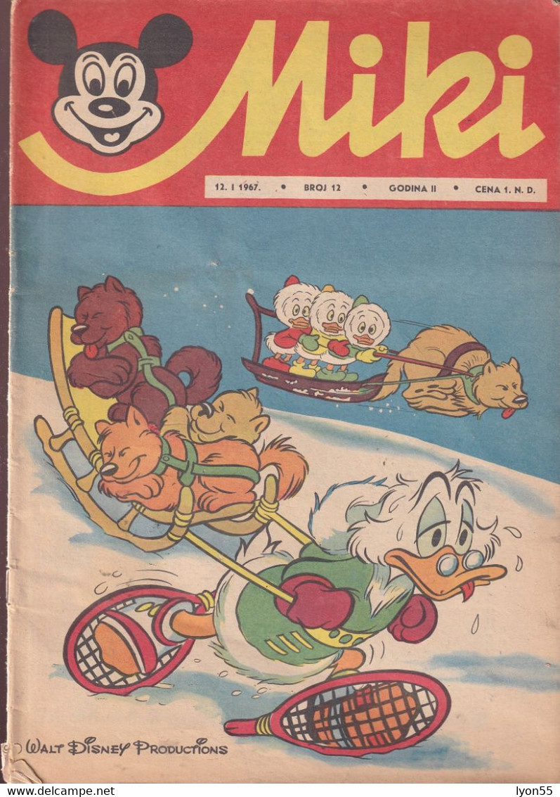 Miki (Mickey) En Serbo Croate 1967 Rare "numéro 11" Complet 32 Pages Bon état - Slav Languages