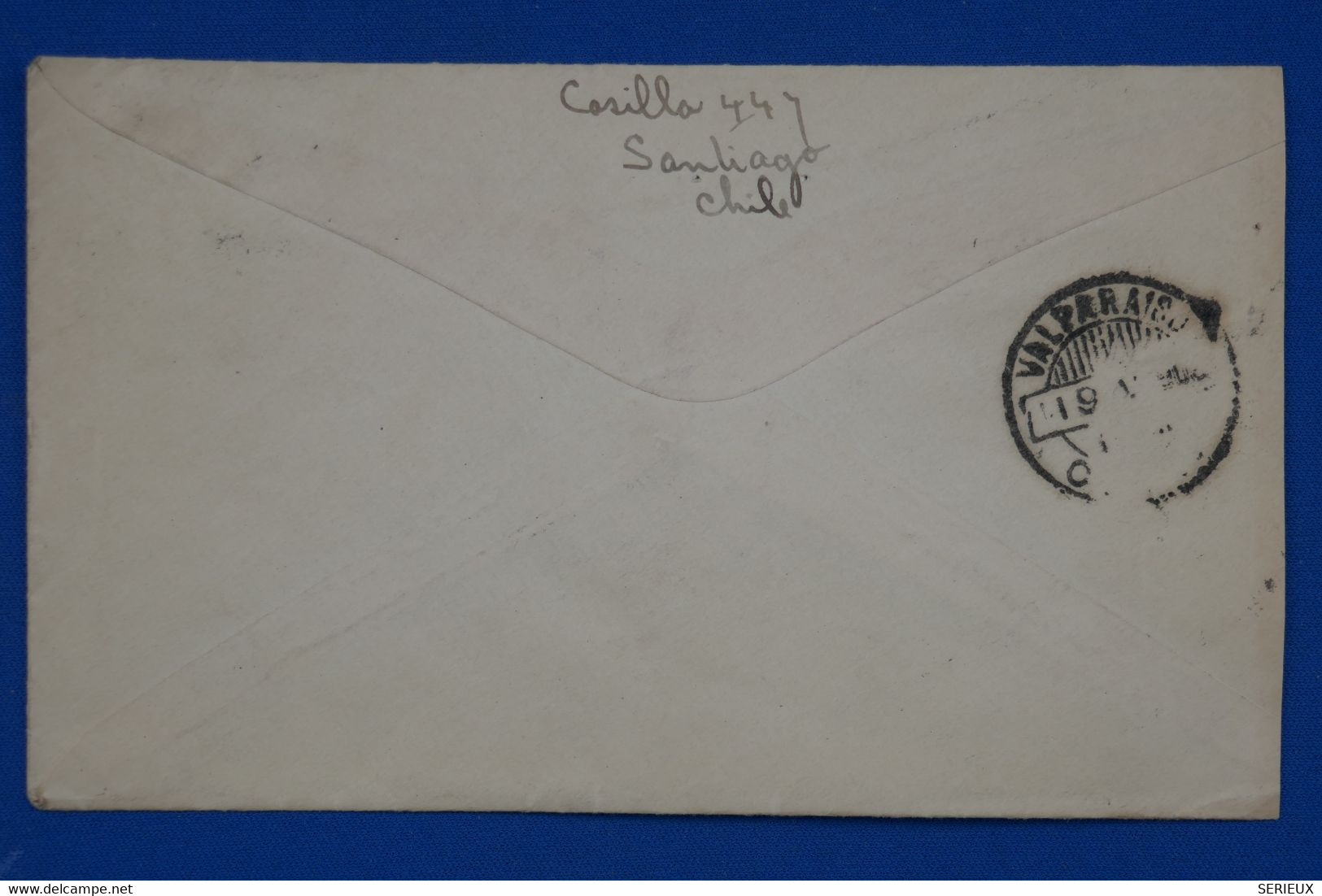 S21 CHILE BELLE LETTRE ASSEZ RARE 1906 SANTIAGO  A NEW YORK USA  +AFFRANCHISSEMENT  INTERESSANT - Cile