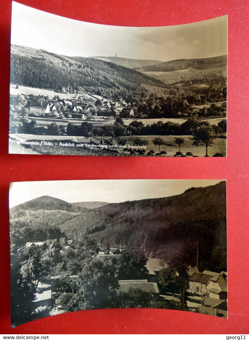 2 X Winterstein - Inselsberg - Echt Foto - 1963, 1962 - Kleinformat - Waltershausen Thüringer Wald - Thüringen - Waltershausen