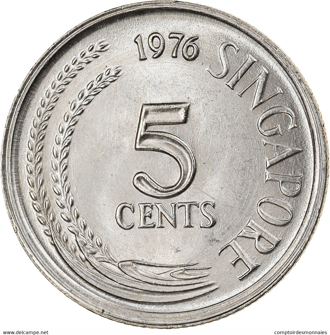 Monnaie, Singapour, 5 Cents, 1976, Singapore Mint, SUP, Copper-nickel, KM:2 - Singapour