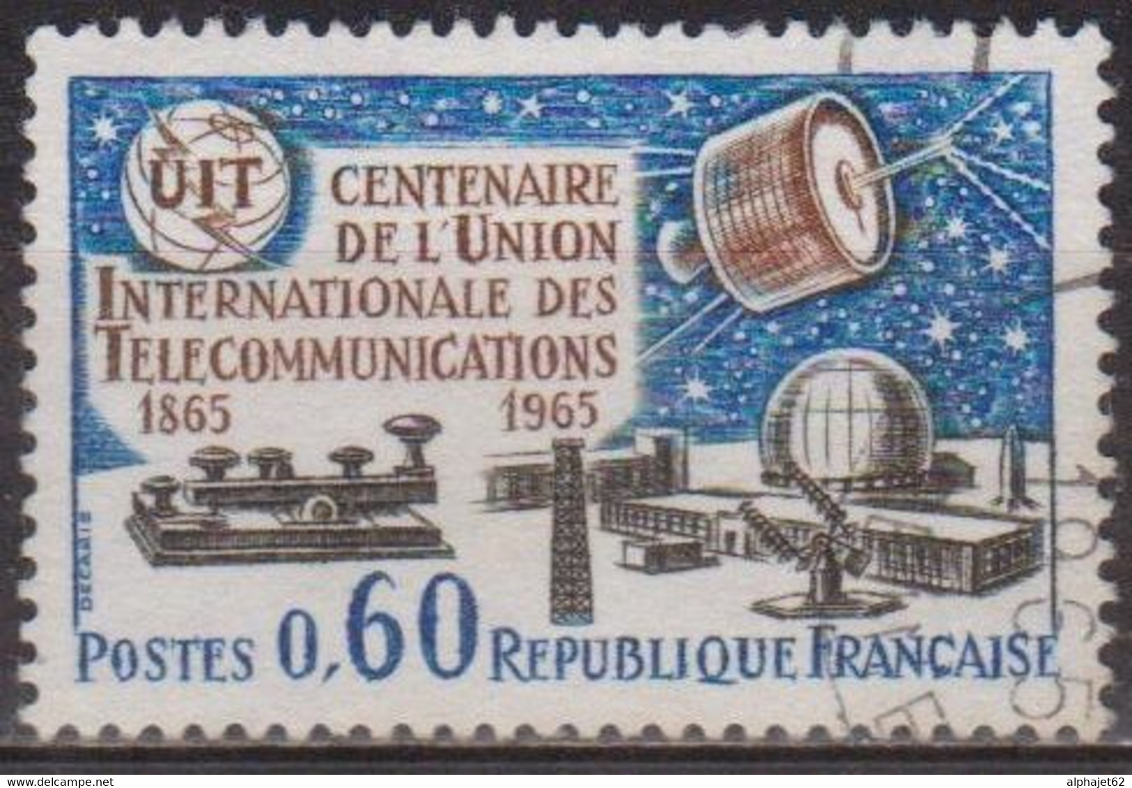 Télécommunications - FRANCE - Union Internationale - N° 1451 - 1965 - Gebruikt