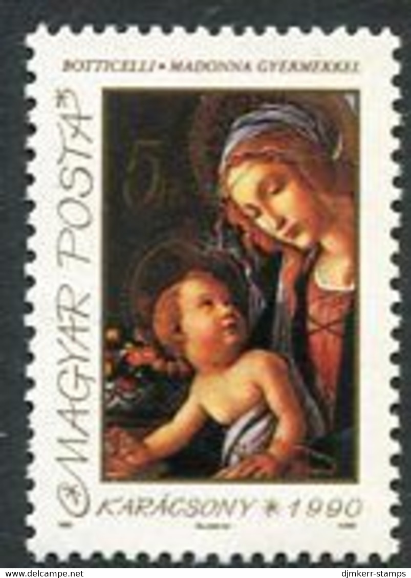 HUNGARY 1990 Christmas MNH / **.  Michel 4119 - Unused Stamps