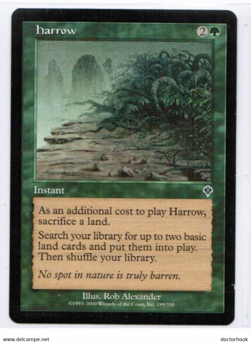 MAGIC The GATHERING  "Harrow"---INVASION (MTG-84-8) - Other & Unclassified