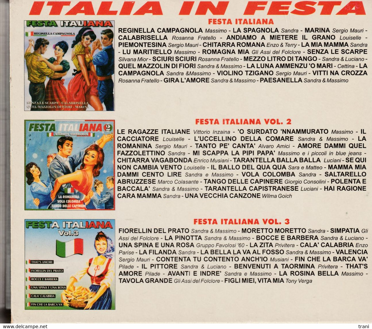 ITALIA IN FESTA - 3 CD . 60 BRANI - Compilations