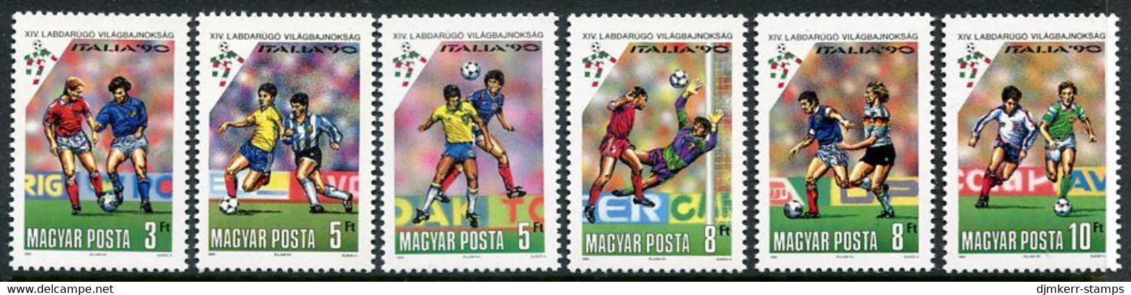 HUNGARY 1990 Football World Cup MNH / **.  Michel 4087-92 - Neufs