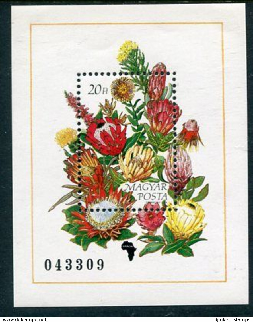 HUNGARY 1990 Proteas Block  MNH / **  Michel Block 208 - Blocks & Sheetlets