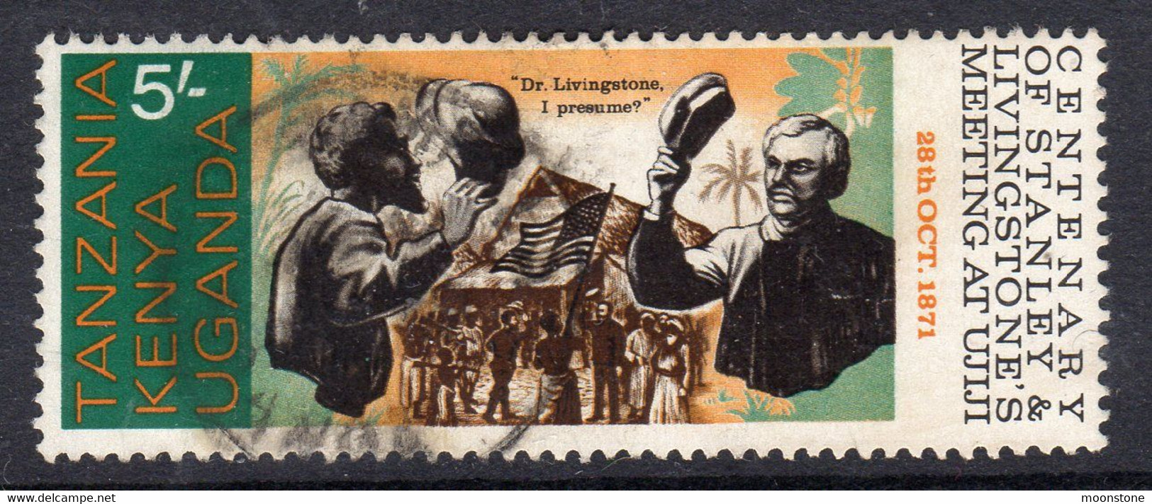 Kenya, Uganda & Tanzania 1971 Centenary Of Livingstone & Stanley Meeting, Used, SG 301 (BA2) - Kenya, Uganda & Tanzania