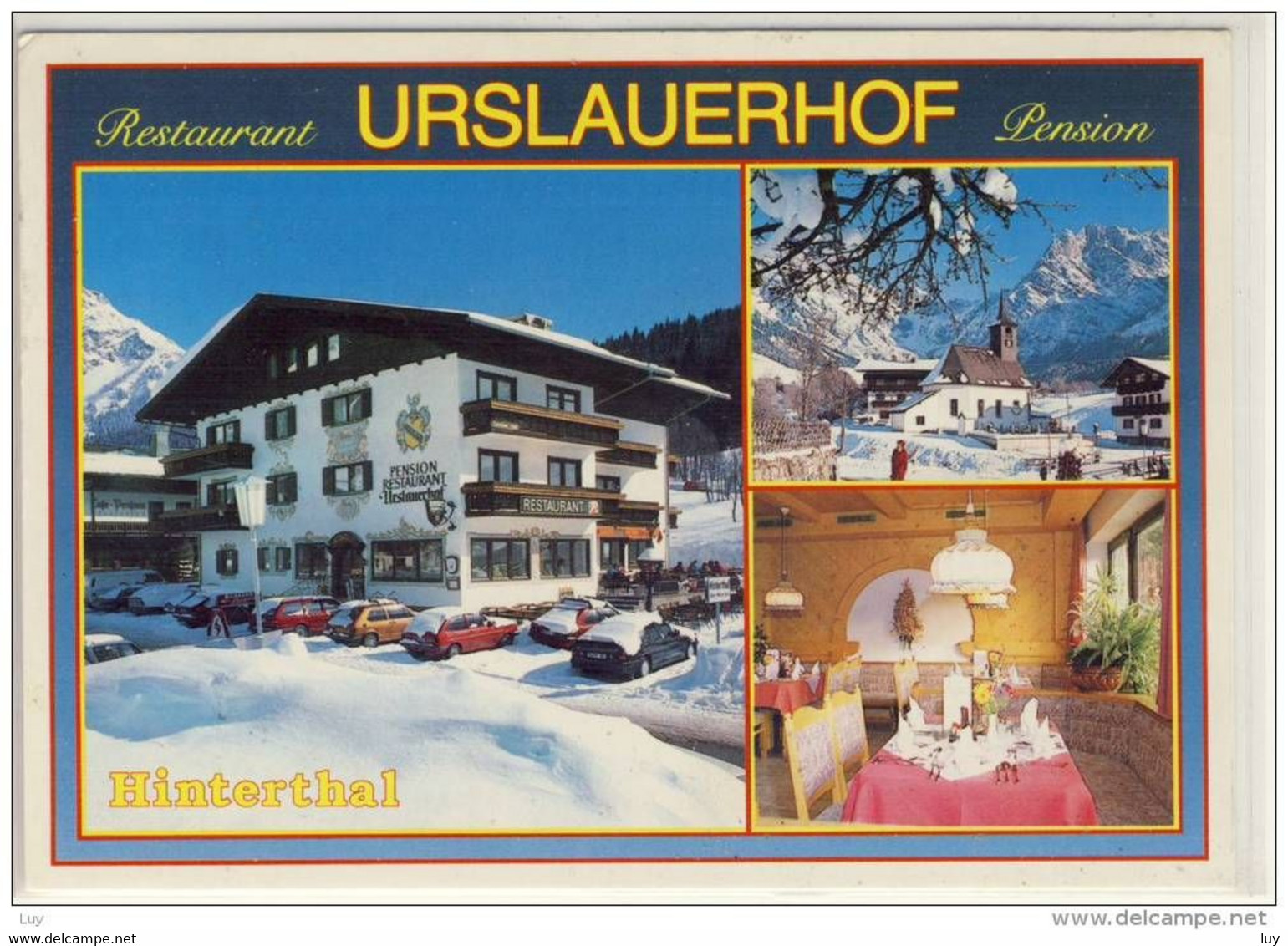 HINTERTHAL (Maria Alm) Im Salzburger Land - Pension-Restaurant URSLAUERHOF, Used 1998, Sondermarke, Nice Stamp - Maria Alm