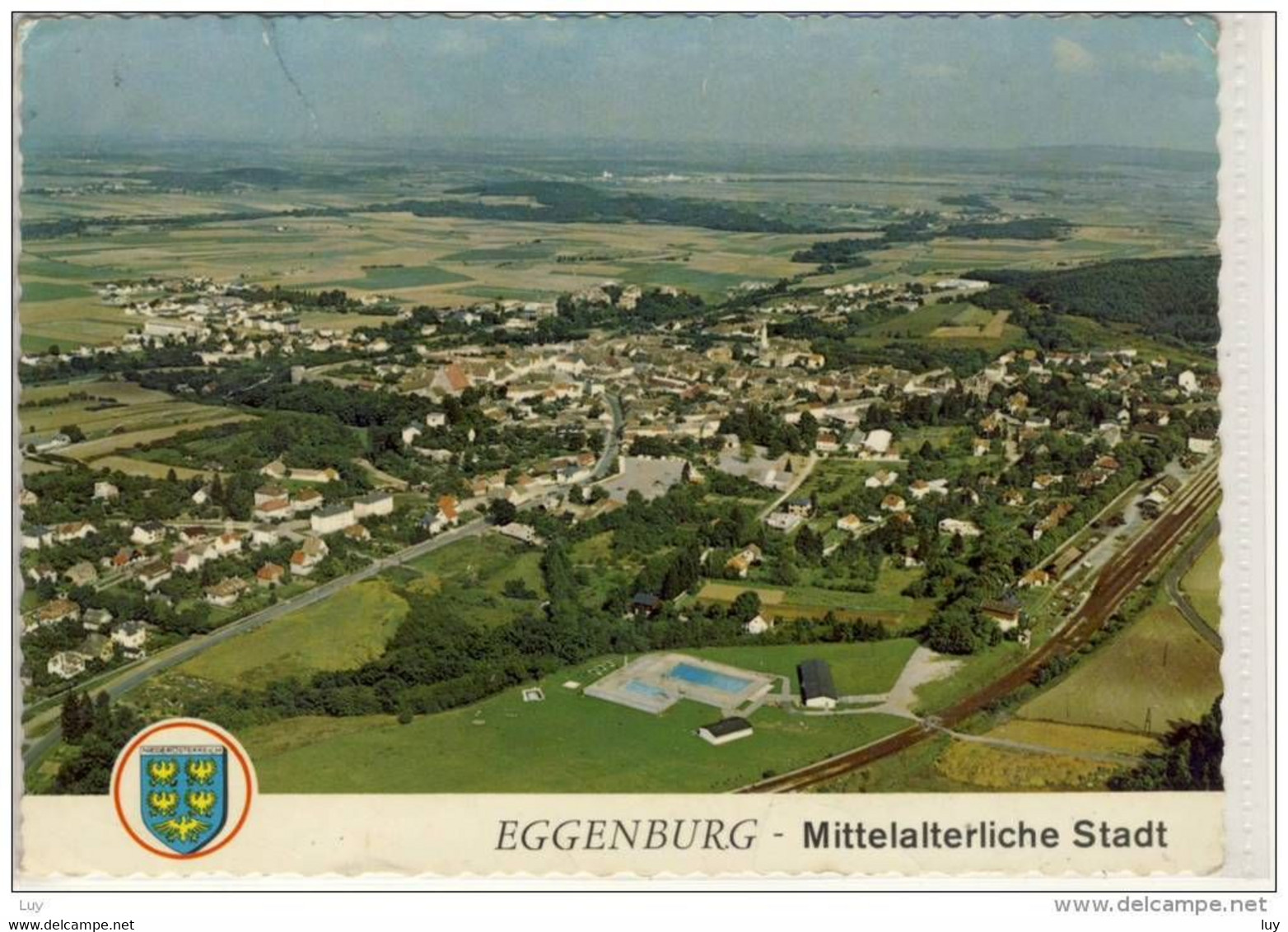 EGGENBURG - PLZ 3730,  Panorama, Luftbild - Eggenburg