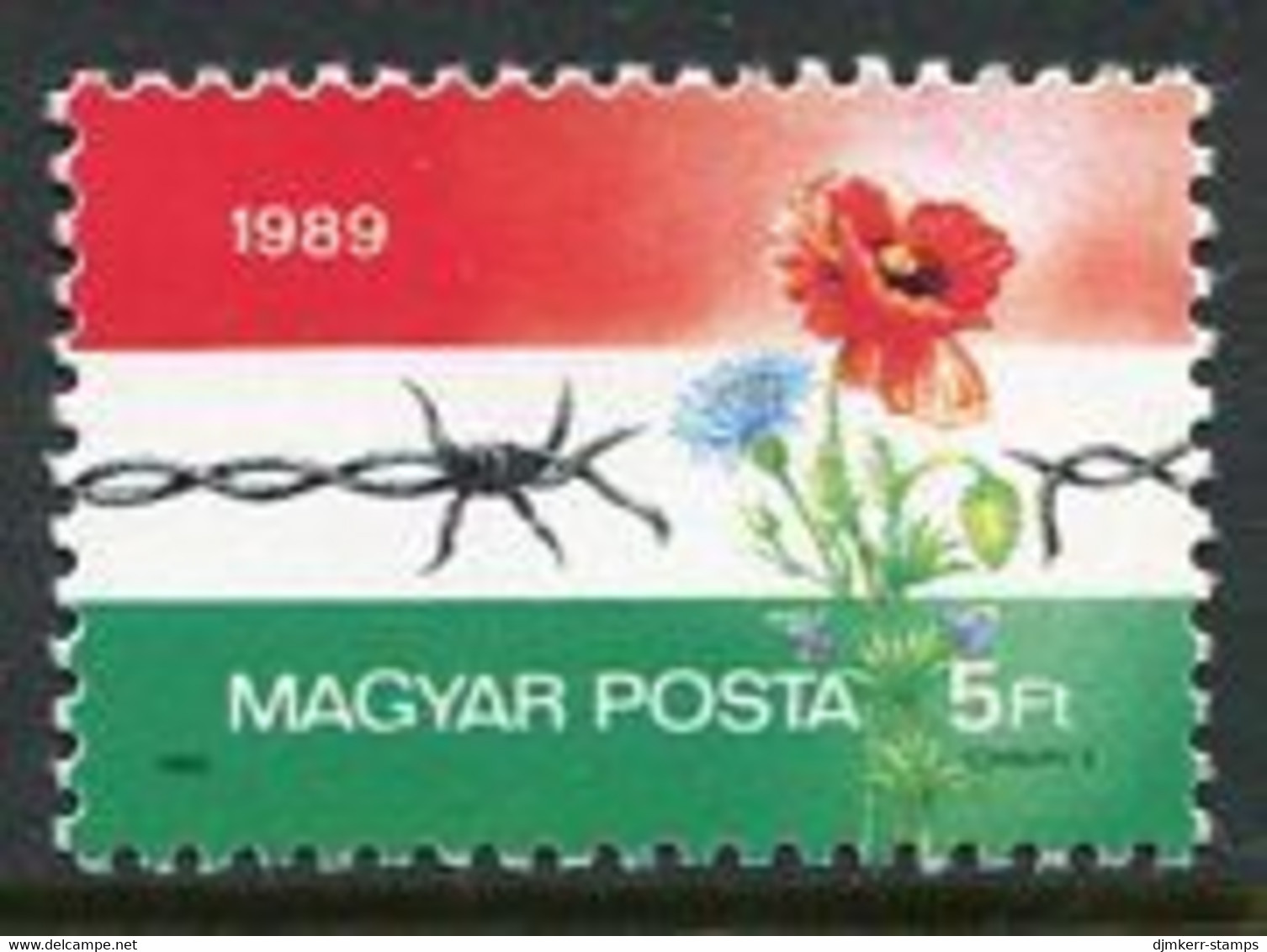 HUNGARY 1989 Opening Of Border Fence MNH / **.  Michel 4052 - Nuevos