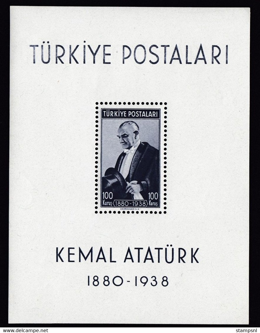 Turkey - 1939 - 100k - Yv Block 1 - MNH - Neufs