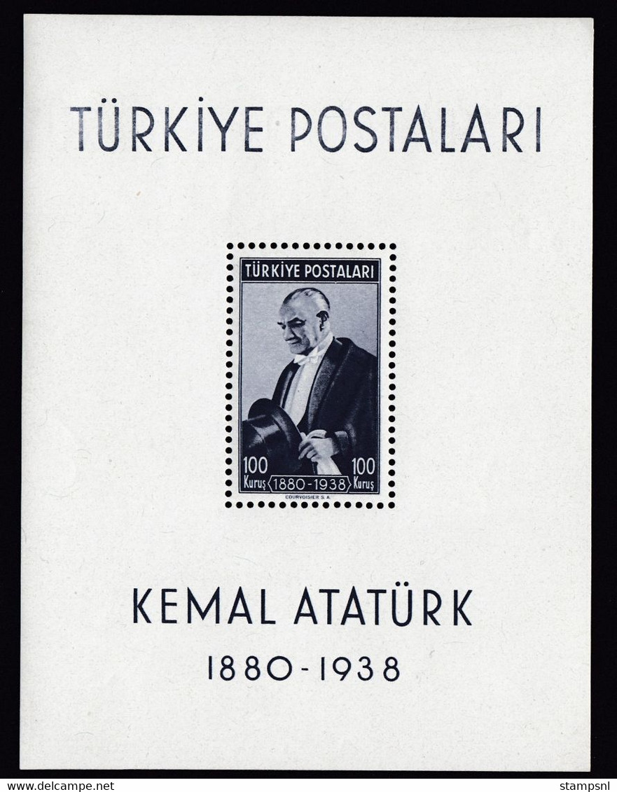 Turkey - 1939 - 100k - Yv Block 1 - MNH - Nuevos