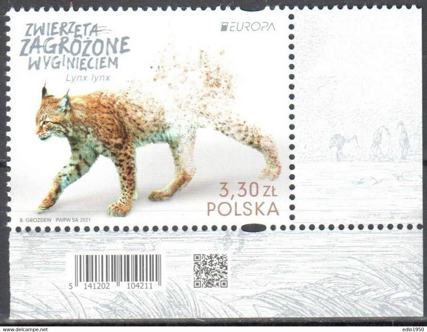 Poland 2021 - Wildcat  - Mi. 5291 - MNH(**) - Unused Stamps