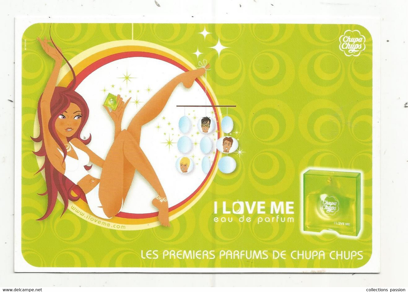 Cp, Publicité , Eau De Parfum,  I LOVE ME , Premiers Parfums De CHUPA CHUPS , Vierge - Advertising