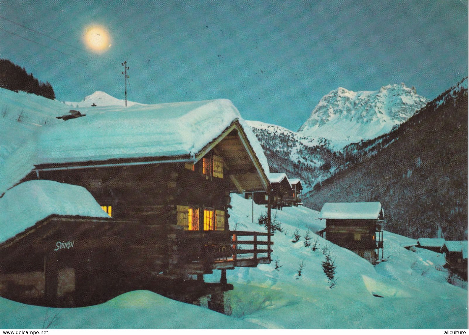 A5268- Saint-Luc Au Clair De Lune, Valais Suisse 1976, Switzerland Helvetia Stamp Postcard - Saint-Luc