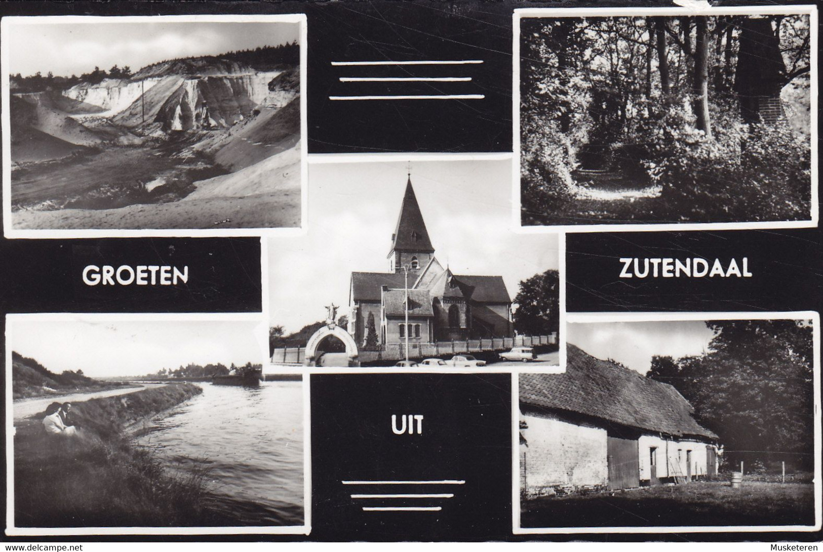 Belgium CPA Groeten Uit Zutendaal P. Liebens ZUTENDAAL 1964? KOOG Aan De Zaan Netherlands Echte Real Photo (2 Scans) - Zutendaal