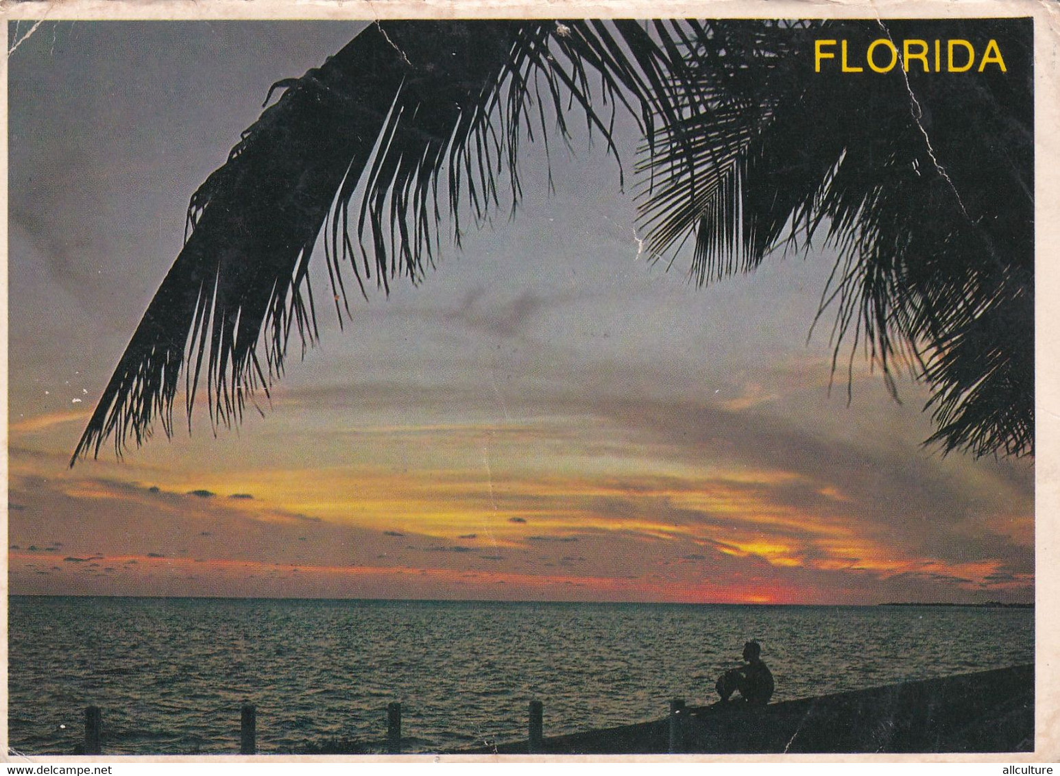 A5278- Sunset, 1500 Miles Seacoast, Tropical Florida, Atlantic Ocean, Palms, United States Of America Postcard - Venice