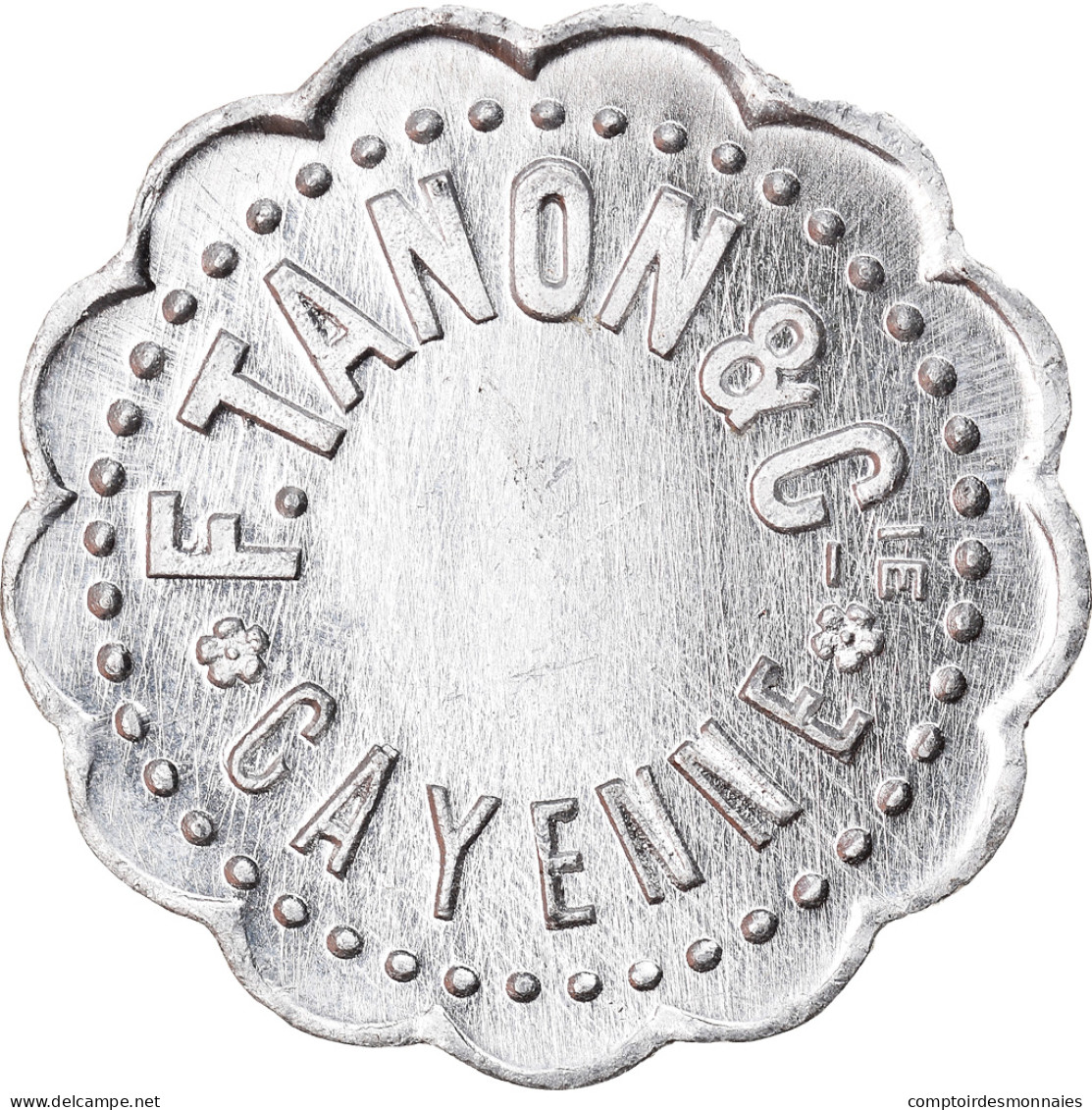 Jeton, FRENCH GUIANA, Cayenne, F. Tanon Et Cie, 10 Centimes, C. 1928, SUP - Monétaires / De Nécessité