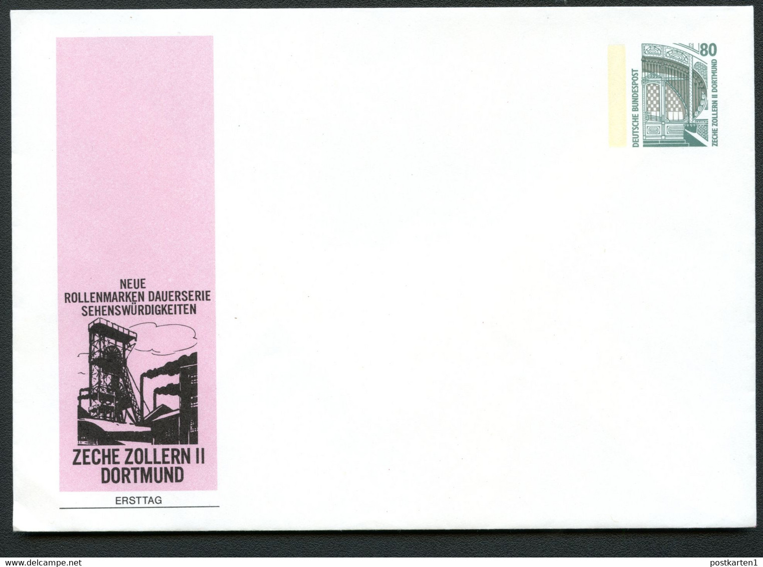 Bund PU288 B2/003-I ZECHE ZOLLERN II DORTMUND 1987  Kat. 5,00 € - Enveloppes Privées - Neuves