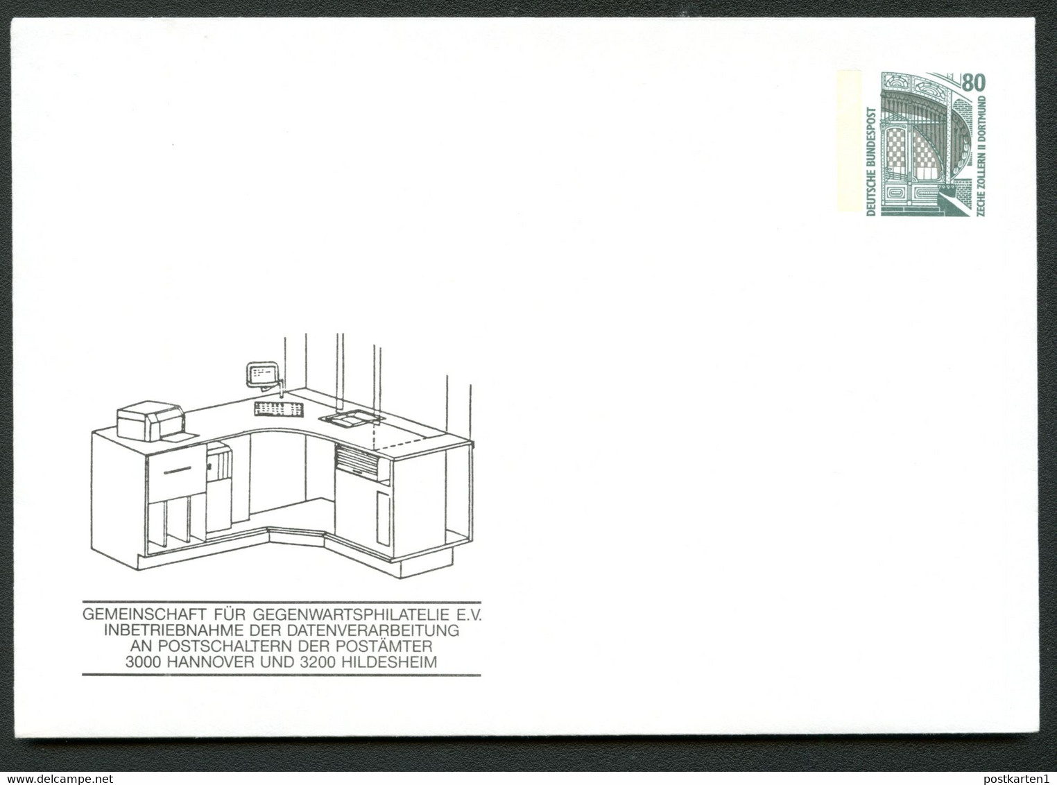 Bund PU288 B2/004 POSTAUTOMATION HANNOVER HILDESHEIM 1987 - Private Covers - Mint