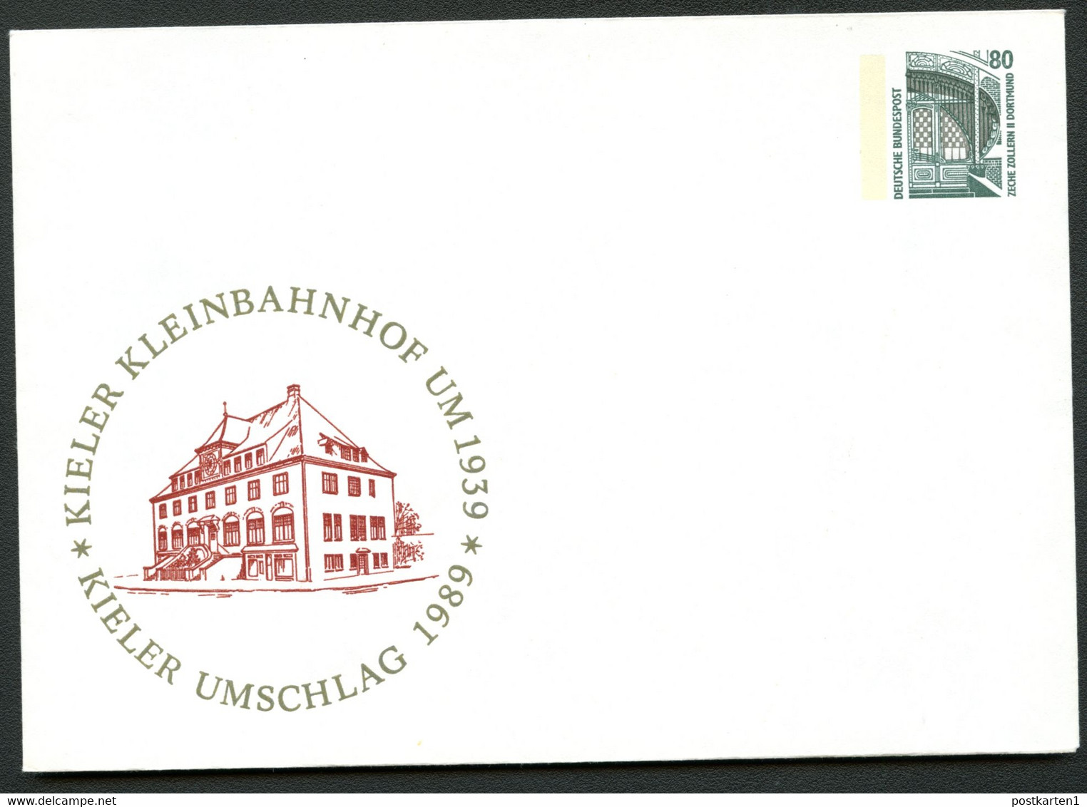 Bund PU288 C2/009 KLEINBAHNHOF KIEL 1989 - Private Covers - Mint