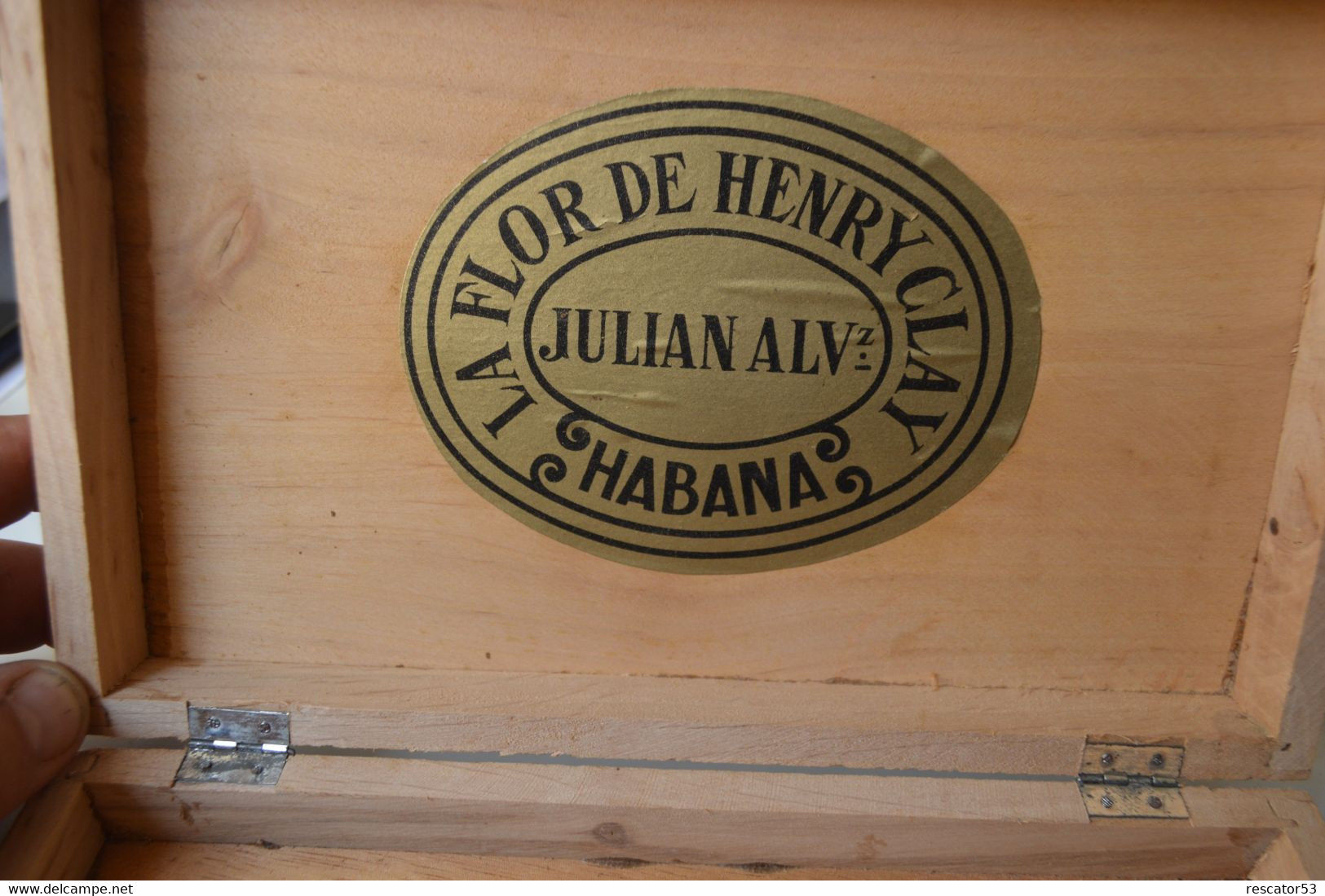 Rare Boite En Bois à Cigares Marque La Flor De Henry Clay Habana    Format 24 X 15 X 4 Cm - Sonstige & Ohne Zuordnung
