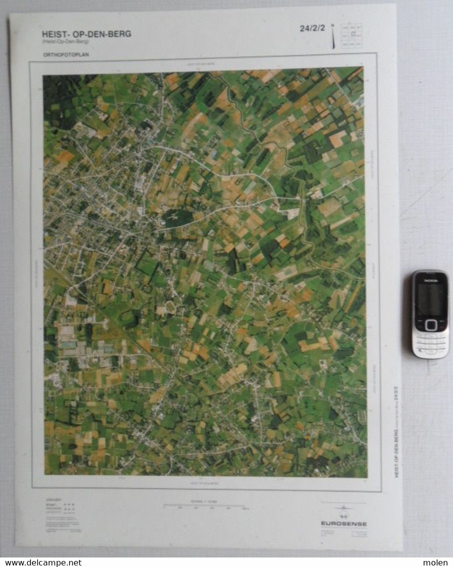 HEIST-OP-DEN-BERG In 1990 GROTE-LUCHT-FOTO HALLAAR HEIDELO LAAR GOOR 48x67cm ORTHOFOTOPLAN PHOTO AERIENNE LUCHTFOTO R725 - Heist-op-den-Berg