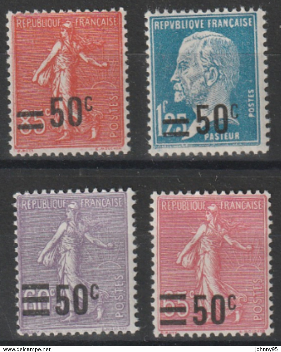 Année 1926-27 - N° 217 à 228 - Timbres De 1906-26 Surchargés - Série 11 Valeurs Neufs - Cote : 36 € - Ungebraucht